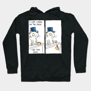 Dapper Cat - Living on the edge Hoodie